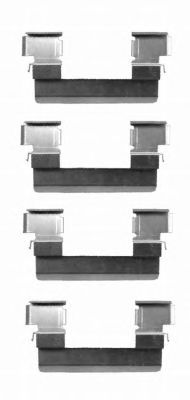 HELLA PAGID 8dz355204051 -  Комплектующие, колодки дискового тормоза